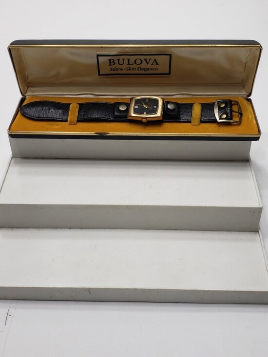 Bulova Other - Vintage 1974 Bulova Sabre Slim Elegance Manual Wind Dress Watch w/ Case